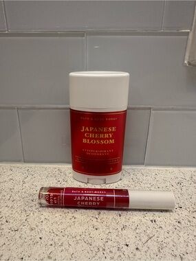 Bath & Body Works Japanese Cherry Blossom Deodorant & Lip Gloss